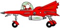 Santa in a starfighter