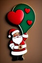 Santa Christmas sticker