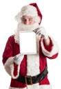 Santa with tablet