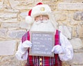 Santa Takes a Mug Shot Royalty Free Stock Photo