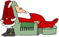 Santa Taking A Nap Royalty Free Stock Photo