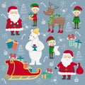 Santa team Royalty Free Stock Photo