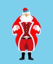 Santa Uncle Sam. American Christmas Claus. Patriotic grandfather Royalty Free Stock Photo