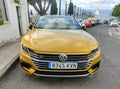 SANTA URSULA, SPAIN - SEPTEMBER 15, 2023: Volkswagen Arteon parked on a street in a small town. This car mixes the elegant