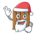 Santa wooden fence pattern for design cartoon