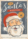 Santa Claus Christmas poster design