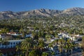 The Santa Ynez Mountains and Santa Barbara. Royalty Free Stock Photo