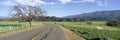Santa Ynez Mountains in Spring Royalty Free Stock Photo
