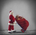 Santaclaus courier Royalty Free Stock Photo