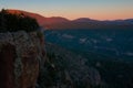 SantaFe National Forest Cliff Sunset Royalty Free Stock Photo