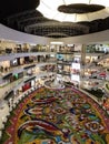 Santafe Shopping Mall in Medellin, Colombia with flower decoration Flower Fair Royalty Free Stock Photo