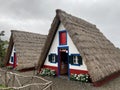 Santana, Madeira, Portugal - October 8, 2022: Traditional house of Madeira