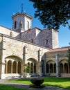 Santander Cathedral, arches and inside facade from the cloister