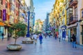 Santander, SPAIN, OCTOBER 30,2014: People are strolling through Calle Juan de Herrera in Santander, Spain...IMAGE Royalty Free Stock Photo