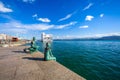 SANTANDER, SPAIN - OCTOBER 15, 2012. View of the bay of Santande