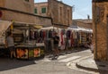 General view of the weekly street market in Santanyi Royalty Free Stock Photo