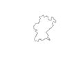 Santarem map district Portugal region outline