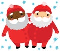 Santas of Different Ethnicity