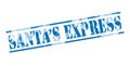 Santas express blue stamp