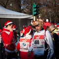 Almost 10.000 Santas take part in the Babbo Running in Milan, Italy