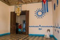 Santeria Israel, Trinidad, Cuba. The santeria is the religion of afro-Cuban people in Cuba. The interior of the temple of Santeria