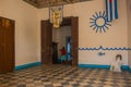 Santeria Israel, Trinidad, Cuba. The santeria is the religion of afro-Cuban people in Cuba. The interior of the temple of Santeria