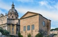 Santi Luca Church Curia Senate House Roman Forum Rome Italy Royalty Free Stock Photo