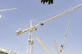 Santiago Bernabeu. Exterior of the Santiago BernabÃÂ©u stadium in full works and renovat