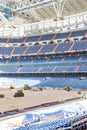 Santiago Bernabeu. Interior of the Santiago BernabÃÂ©u stadium in full works and renovat