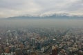 Santiago, Chile and the Andes Mountains