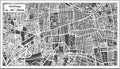 Santiago Chile City Map in Retro Style. Outline Map. Royalty Free Stock Photo