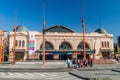 SANTIAGO, CHILE - MARCH 28, 2015: Building of Estacion Mapocho, former train station, refitted as a cultural centr