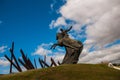 SANTIAGO, CUBA: Antonio Maceo Monument in Santiago de Cuba. General Maceo was a famous guerilla independence leader. The sculpture