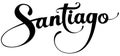 Santiago - custom calligraphy text