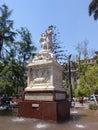 Santiago de Chile. Cerro San Cristobal. Statue of Virgin Mary Royalty Free Stock Photo