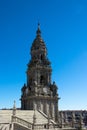 Santiago de Compostela Cathedral roofs and Clock Tower