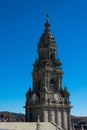 Santiago de Compostela Cathedral roofs and Clock Tower