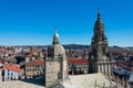 Santiago de Compostela Cathedral roofs and towers