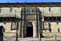 Catholic Monarchs Hospital, Santiago de Compostela, Spain. Plateresque style facade at Plaza del Obradoiro close to Cathedral.