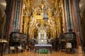 Santiago de Compostela, Spain - February 9, 2023: Interior of the Cathedral of Santiago de Compostela, Galicia, Spain. Royalty Free Stock Photo