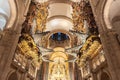 Santiago de Compostela, Spain - February 9, 2023: Interior of the Cathedral of Santiago de Compostela, Galicia, Spain. Royalty Free Stock Photo