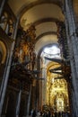 Gold Altar and organ inside the Cathedral, Santiago de Compostela, Galicia, Spain