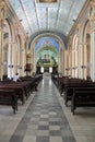 Santiago de Cuba, Cuba, August 18, 2016: The cathedral of Nuestra Senora de la Asuncion