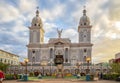 View of the cathedral of Nuestra Senora de la Asuncion, Santiago de Cuba, Cuba Royalty Free Stock Photo