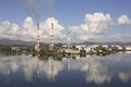 SANTIAGO DE CUBA, CUBA-November 23, 2015: Thermoelectric plant `Antonio Maceo`.