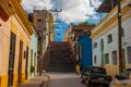 Santiago de Cuba, Cuba: Street-stairs of Padre Pico