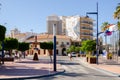 SANTIAGO DE LA RIBERA, SPAIN - JUNE 10, 2022 Airplane monuments along Paseo Maritimo in the seaside town of Santiago de la Ribera