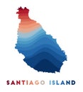Santiago Island map.