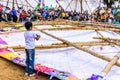 Fallen giant kite, Giant kite festival, Santiago Sacatepequez, G Royalty Free Stock Photo