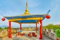 Chinese pavilion in fortress of Santichon tea village, Thailand